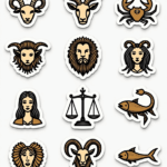 Zodiac Signs - Sticker Sheet v9